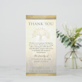 ゴールデンツリー悔やみや弔慰サンキューカード サンキューカード (スタンド正面)