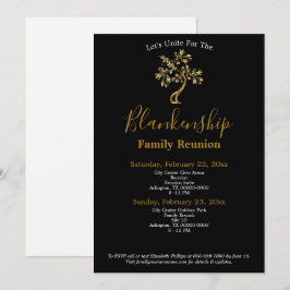 ゴールデンツリー白黒2デイファミリー懇親会 招待状