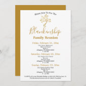 ゴールデンツリー白黒3デイファミリー懇親会 招待状 (正面/裏面)