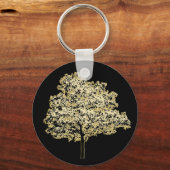 ゴールデンツリー自然オリジナルアート キーホルダー (裏面)