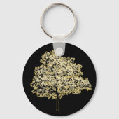ゴールデンツリー自然オリジナルアート キーホルダー (裏面)