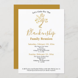 ゴールデンツリー2日ファミリー懇親会ギャザリング 招待状