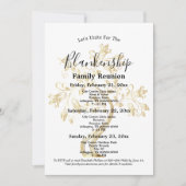 ゴールデンツリー3日間の家族懇親会が集まる 招待状 (正面)