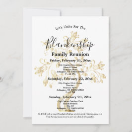 ゴールデンツリー3日間の家族懇親会が集まる 招待状