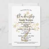 ゴールデンツリー3日間の家族懇親会が集まる 招待状 (正面)