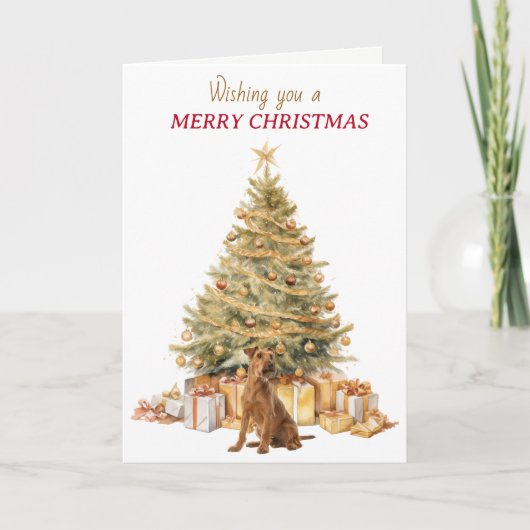 ゴールデンツリー アイリッシュテリア クリスマス (正面)