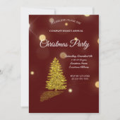 ゴールデンツリー、ゴールデントナカイとサンタクロース・インヴィ 招待状 (正面)