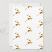 ゴールデンツリー、ゴールデントナカイとサンタクロース・インヴィ 招待状 (裏面)