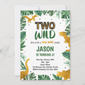 ゴールデンツーワイルド恐竜招待状 招待状 (正面)