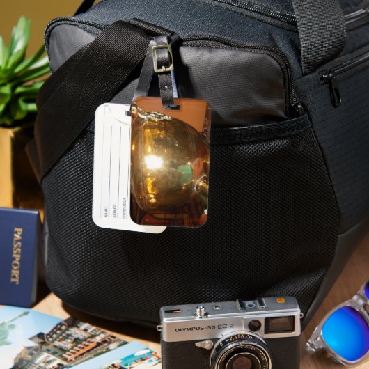 ゴールデンティーポット ラゲッジタグ (正面&裏面)