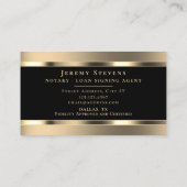 ゴールデンテクスチャエレガントスタイル 名刺 (裏面)