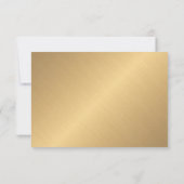 ゴールデンテクスチャダンデリオンウェディングレセプション 招待状 (裏面)