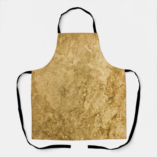 ゴールデンテクスチャ、ヴィンテージ金ゴールド、アンティーク、アート、バックガー エプロン (正面)