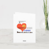 ゴールデンテディベアのアウトライン　無菌ハグカード カード (裏面)