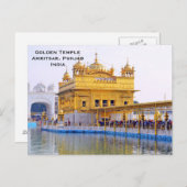 ゴールデンテンプルインドヴィンテージ観光旅行の追加 ポストカード (正面/裏面)