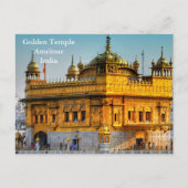 ゴールデンテンプルインドヴィンテージ観光旅行の追加 ポストカード (正面)