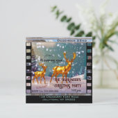 ゴールデンディアインスノーシーンクリスマスホリデーパーティー 招待状 (スタンド正面)
