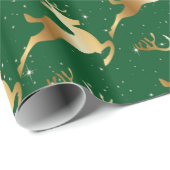 ゴールデンディアオングリーンラッピング紙 ラッピングペーパー (ロールコーナー)