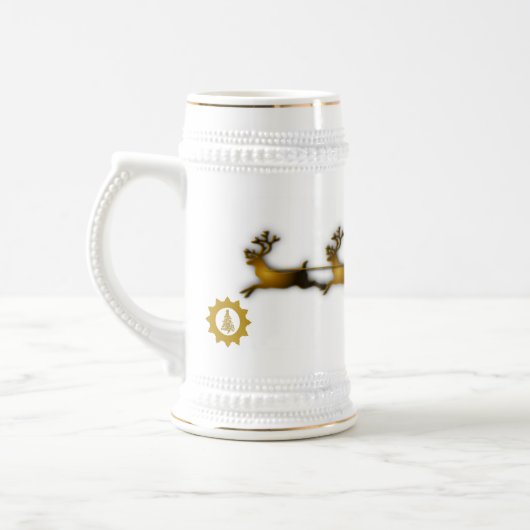 ゴールデンディアクリスマスサンタクロースリッジ ビールジョッキ (左)