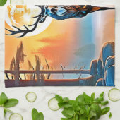 ゴールデンディアトワイライトピーク キッチンタオル (折り畳み)