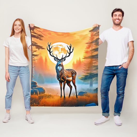 ゴールデンディアトワイライトピーク フリースブランケット (インサイチュ)