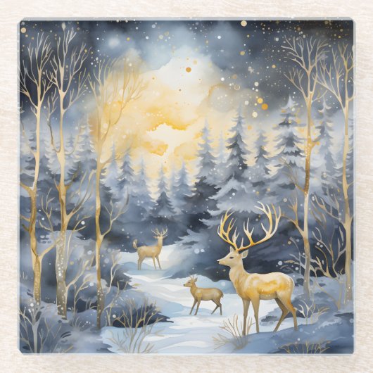 ゴールデンディア ガラスコースター (正面)