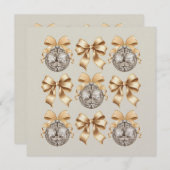 ゴールデンディスコボール&ボーフラットカード (正面/裏面)