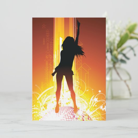 ゴールデンディスコ女性 招待状 (スタンド正面)