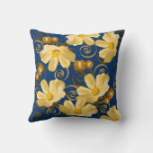 ゴールデンデイジーとポッドスワーズカスタム クッション (裏面)