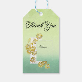 ゴールデンデイジードリームエレガンスロマンスヴィンテージシック ギフトタグ