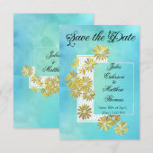 ゴールデンデイジードリームエレガンスロマンスヴィンテージシック セーブザデート (正面/裏面)