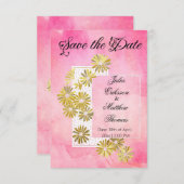 ゴールデンデイジードリームエレガンスロマンスヴィンテージシック セーブザデート (正面/裏面)