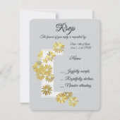 ゴールデンデイジードリームエレガンスロマンスヴィンテージシック 出欠カード (正面)