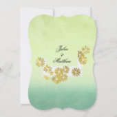 ゴールデンデイジードリームエレガンスロマンスヴィンテージシック 招待状 (裏面)