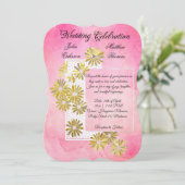 ゴールデンデイジードリームエレガンスロマンスヴィンテージシック 招待状 (スタンド正面)