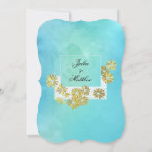 ゴールデンデイジードリームエレガンスロマンスヴィンテージシック 招待状 (裏面)