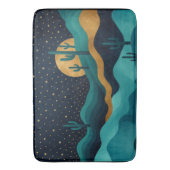 ゴールデンデザートナイトスケープ – 抽象芸術サボアート バスマット (正面縦)