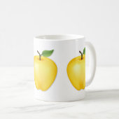 ゴールデンデリシャスなリンゴ コーヒーマグカップ (正面右)