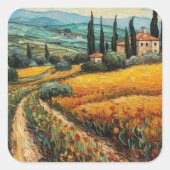 ゴールデントスカーナの夢 スクエアシール (正面)