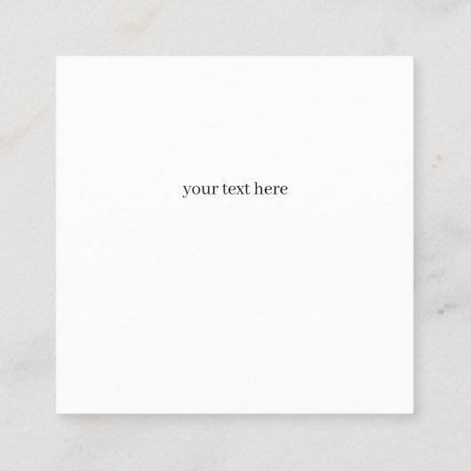 ゴールデントスカーナの夢 スクエア名刺 (裏面)