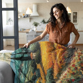 ゴールデントスカーナの夢 フリースブランケット