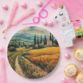 ゴールデントスカーナの夢 ペーパープレート (パーティー)