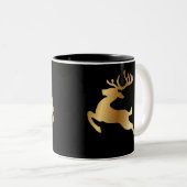 ゴールデントナカきらめくイのクリスマス ツートーンマグカップ (正面右)