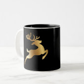 ゴールデントナカきらめくイのクリスマス ツートーンマグカップ (正面左)