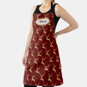 ゴールデントナカイのパタパーソナライズされたーン エプロン (インサイチュ)