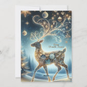 ゴールデントナカイクリスマスオーナメントブルースカイ シーズンカード (裏面)