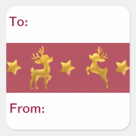 ゴールデントナディアオンレッド紙から スクエアシール