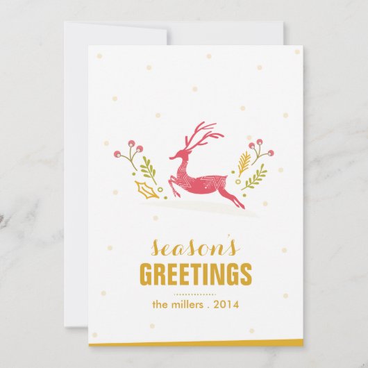 ゴールデントナディアノンフォトホリデーカード シーズンカード (正面)