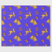 ゴールデントナディアブルークリスマス ラッピングペーパー (フラット)