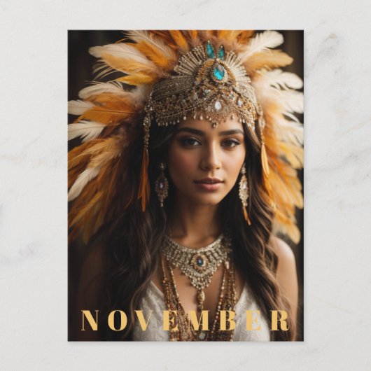 *~* ゴールデントパーズ AP53 11月 誕生石 シトリン ポストカード (正面)